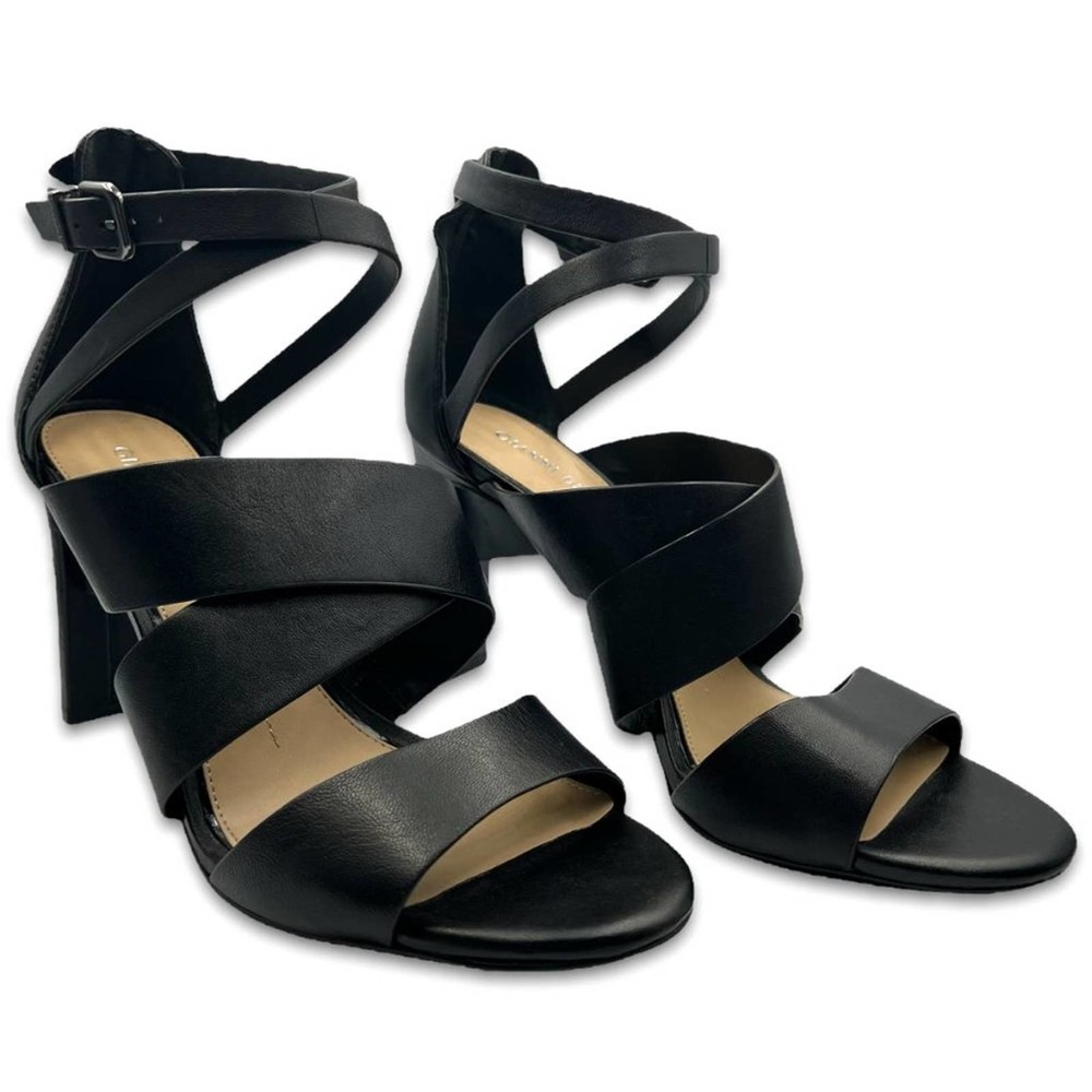 Gianni Bini Leather Criss Cross Ankle Strap Strappy High Heel Sandal 10